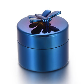 Mini urn rvs blauw Libelle (5 cm)
