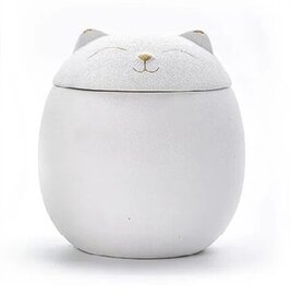 Urn Poes mat wit zonder goud (0,39L)