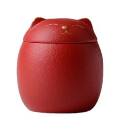 Urn Poes mat rood zonder goud (0,39L)