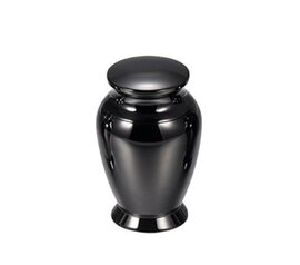Mini urn klassiek rvs zwart glanzend (0,0075L)