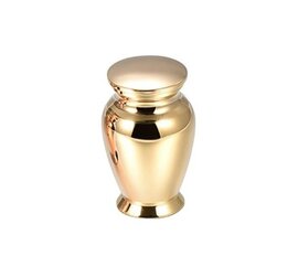 Mini urn klassiek rvs goudkleurig glanzend (0,0075L)