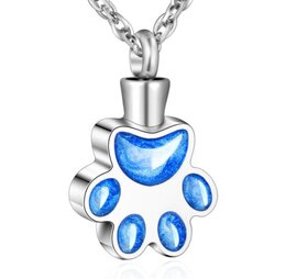 Ashanger Pootje hond/kat blauw incl. ketting