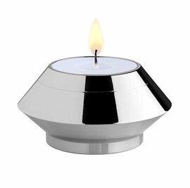 Mini urn waxinelichthouder rvs zilverkleurig voor kaars (0,025L)
