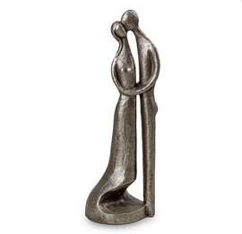 Design urn Liefde man & vrouw zilverkleurig (0,4L)