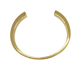 As armband circle goudkleurig rvs + tekst 