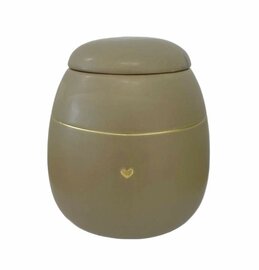 Keramische urn Full of Love taupe (2,3L)