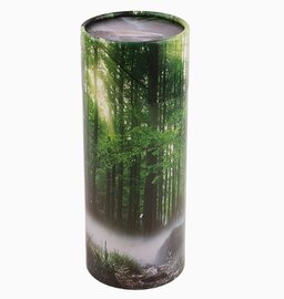 Kartonnen urn Bos/Natuur  (strooibus as)