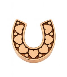 Ashanger hoef met hartjes rosegoud (opruiming)