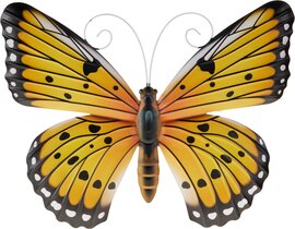 Grafdecoratie Vlinder geel