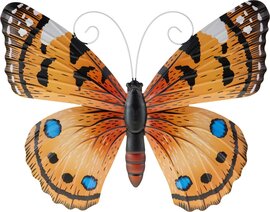 Grafdecoratie Vlinder bruingeel