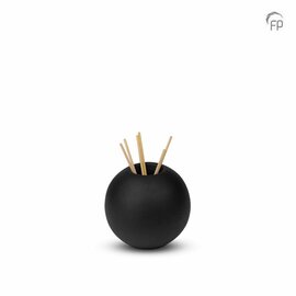 Keramische mini urn Essence of Life zwart (0,3L)