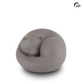 Urn slapende kat donkergrijs (1,0L)