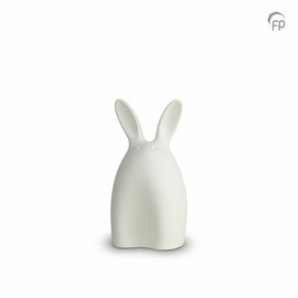 Moderne dieren urn konijn Bunny wit 0,25L