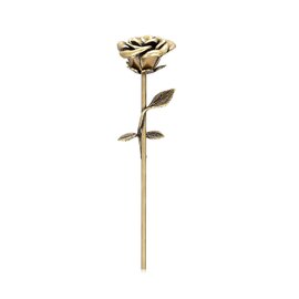 Mini urn roos donker goudkleurig + Gratis standaard en bewaardoosje